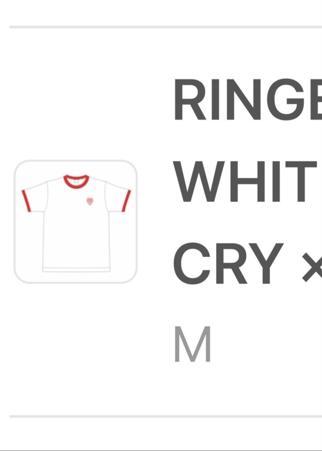 Girls Don't Cry GIRLS DON’T CRY RINGER TEE WHITE MEDIUM - LASTONE 🚨!! Size US M / EU 48-50 / 2 - 15 Thumbnail
