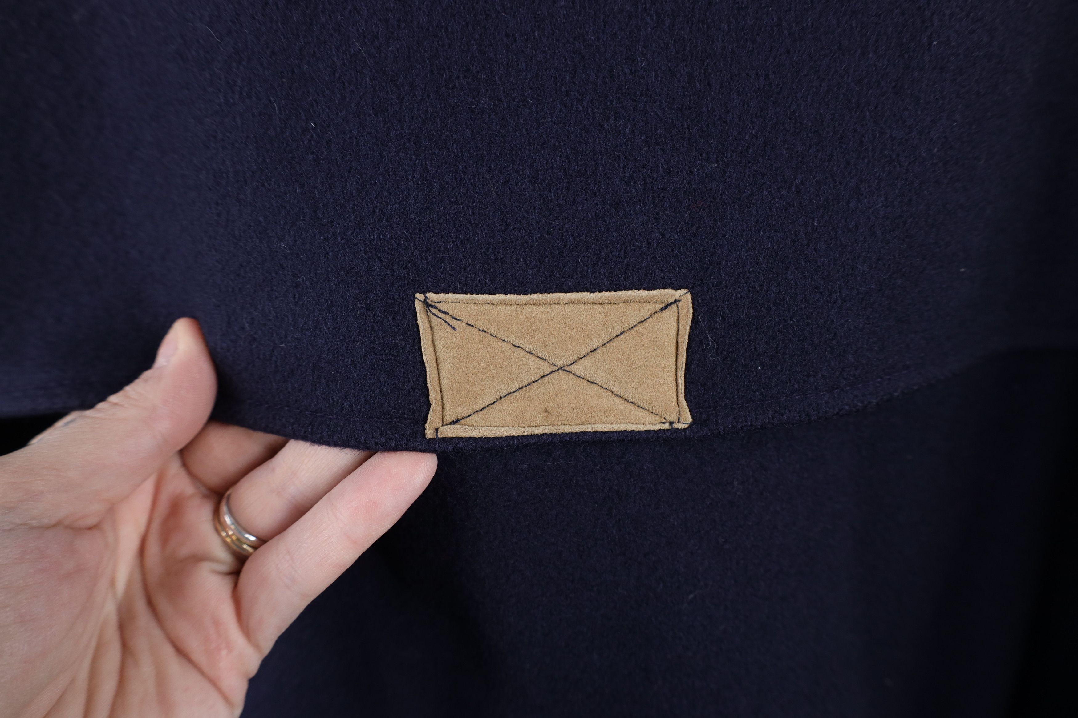 Vintage × Woolrich Woolen Mills Vintage 90s Woolrich Lined Wool Bomber Jacket Navy Blue USA Size US XL / EU 56 / 4 - 12 Thumbnail