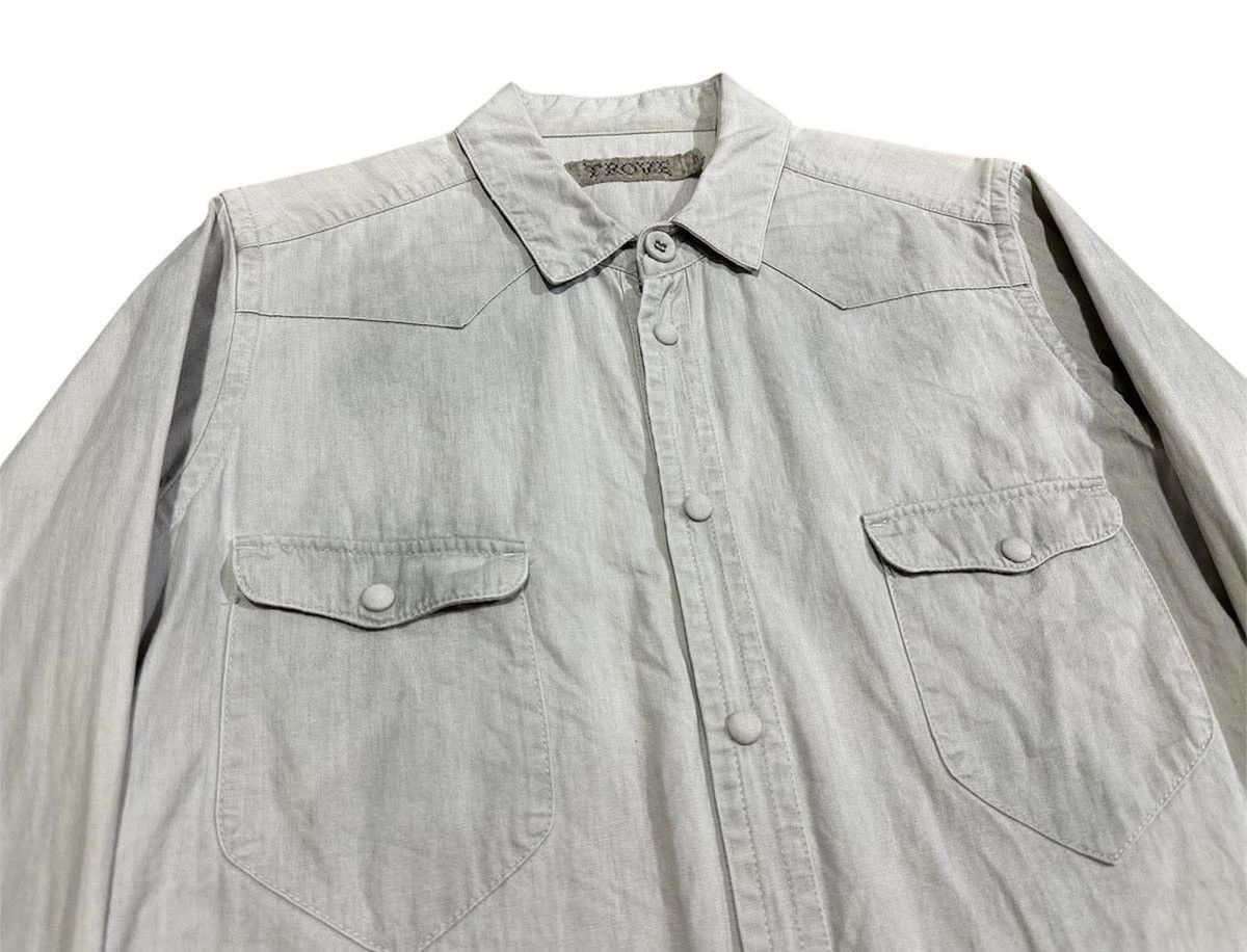 Designer × Japanese Brand × TROVE 🔥Y2K Archived Vintage Trove Double Pocket Western Shirt Size US L / EU 52-54 / 3 - 4 Thumbnail