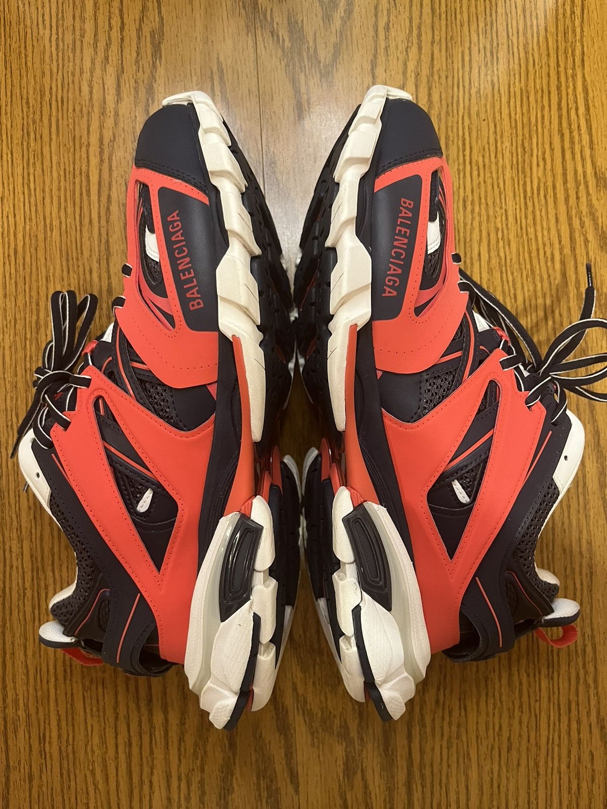 Balenciaga Balenciaga Track LED Sneaker (Red/Navy) Size US 11 / EU 44 - 3 Thumbnail