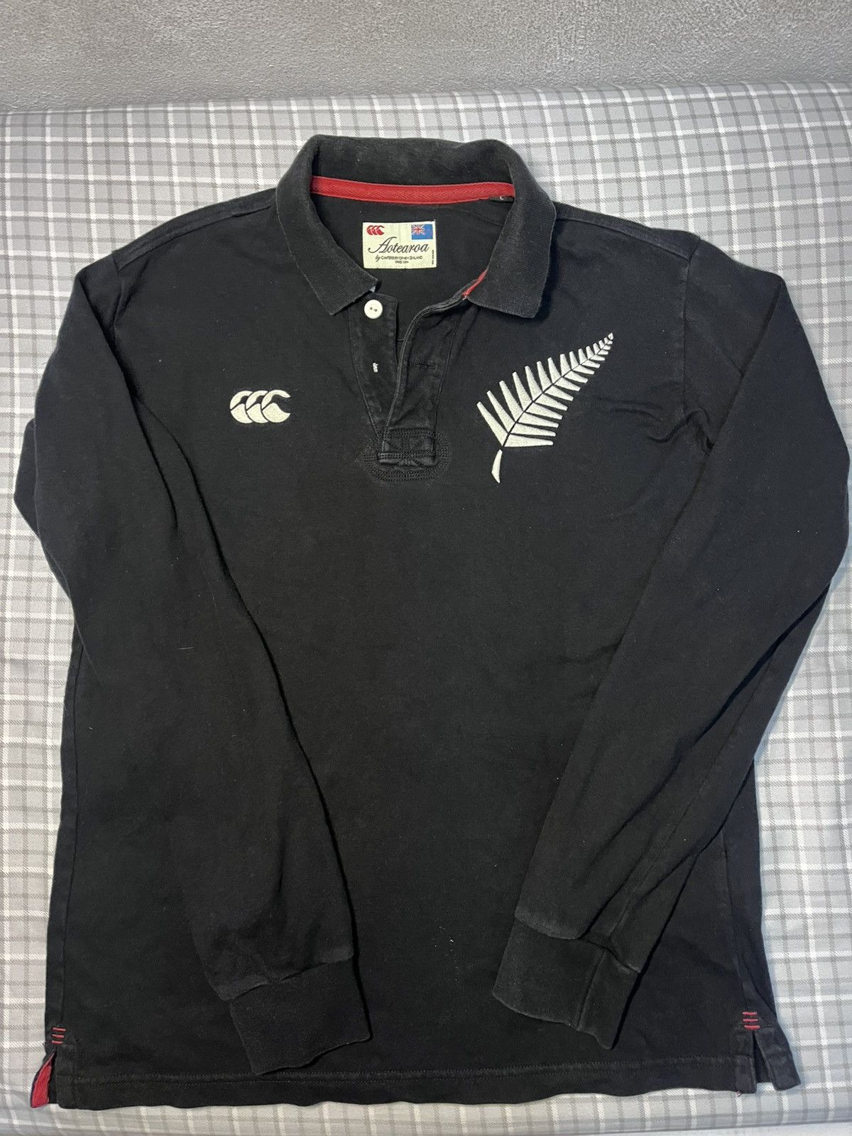 Canterbury of New Zealand All Blacks Long Sleeve Rugby Shirt Size US L / EU 52-54 / 3 - 2 Thumbnail