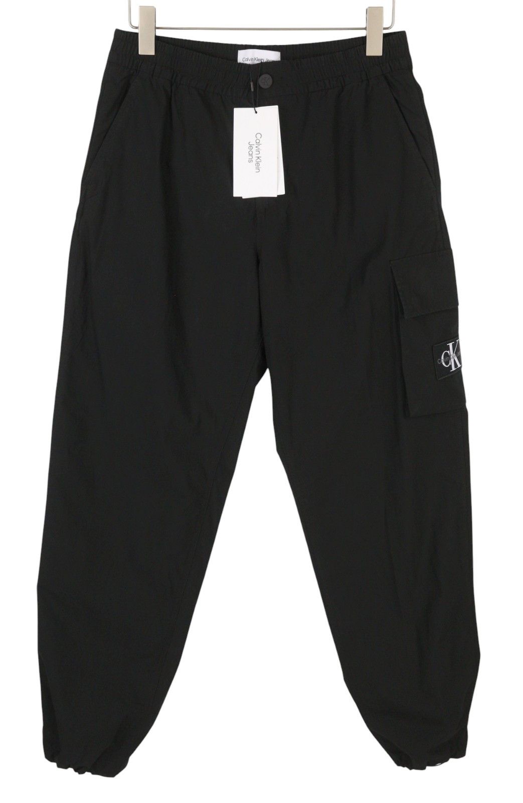 UTILITY COTTON POP S Black Elastic Waist Cargo 87457