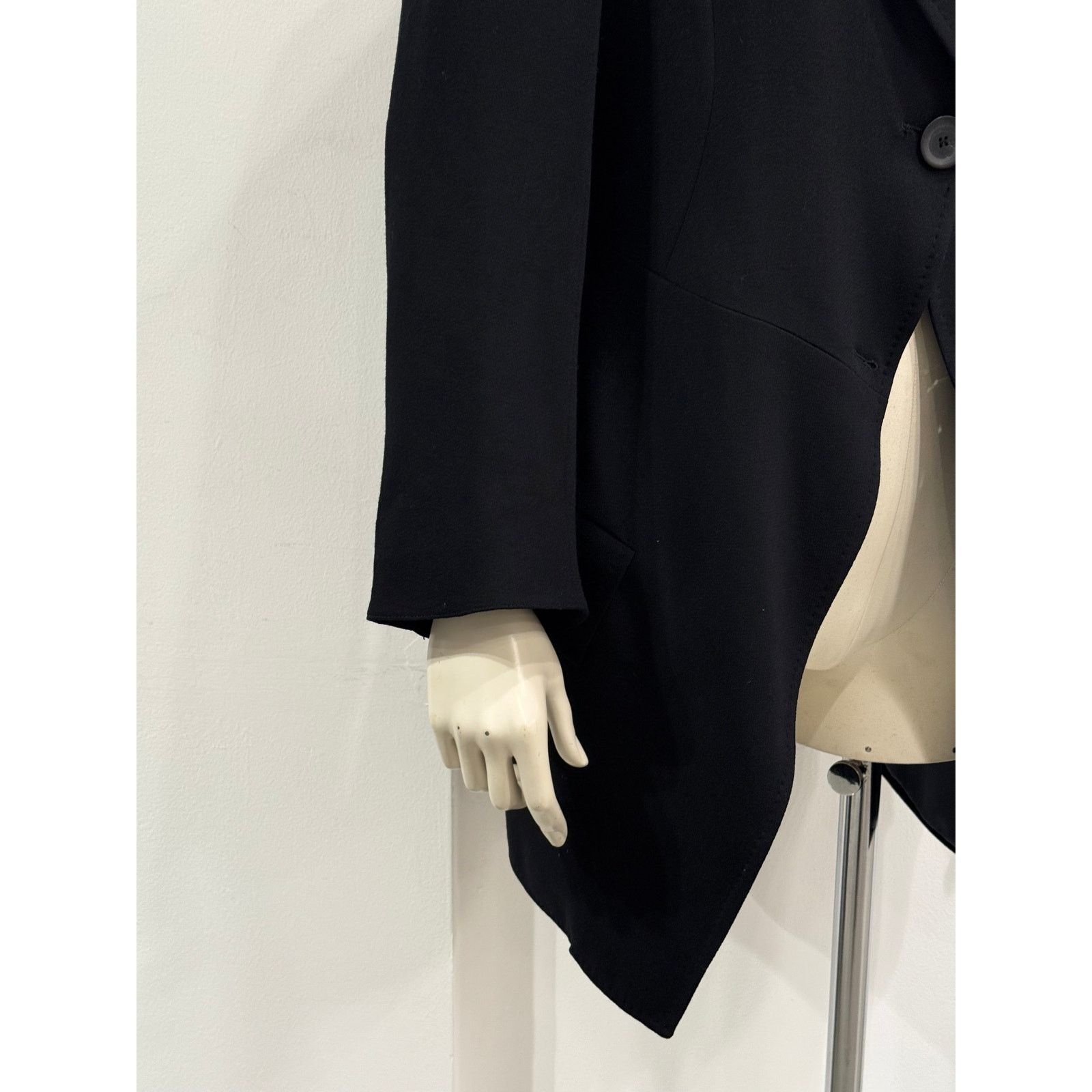 Ann Demeulemeester 2000s Ann Demeulemeester fishtail wool coat Size S / US 4 / IT 40 - 4 Thumbnail