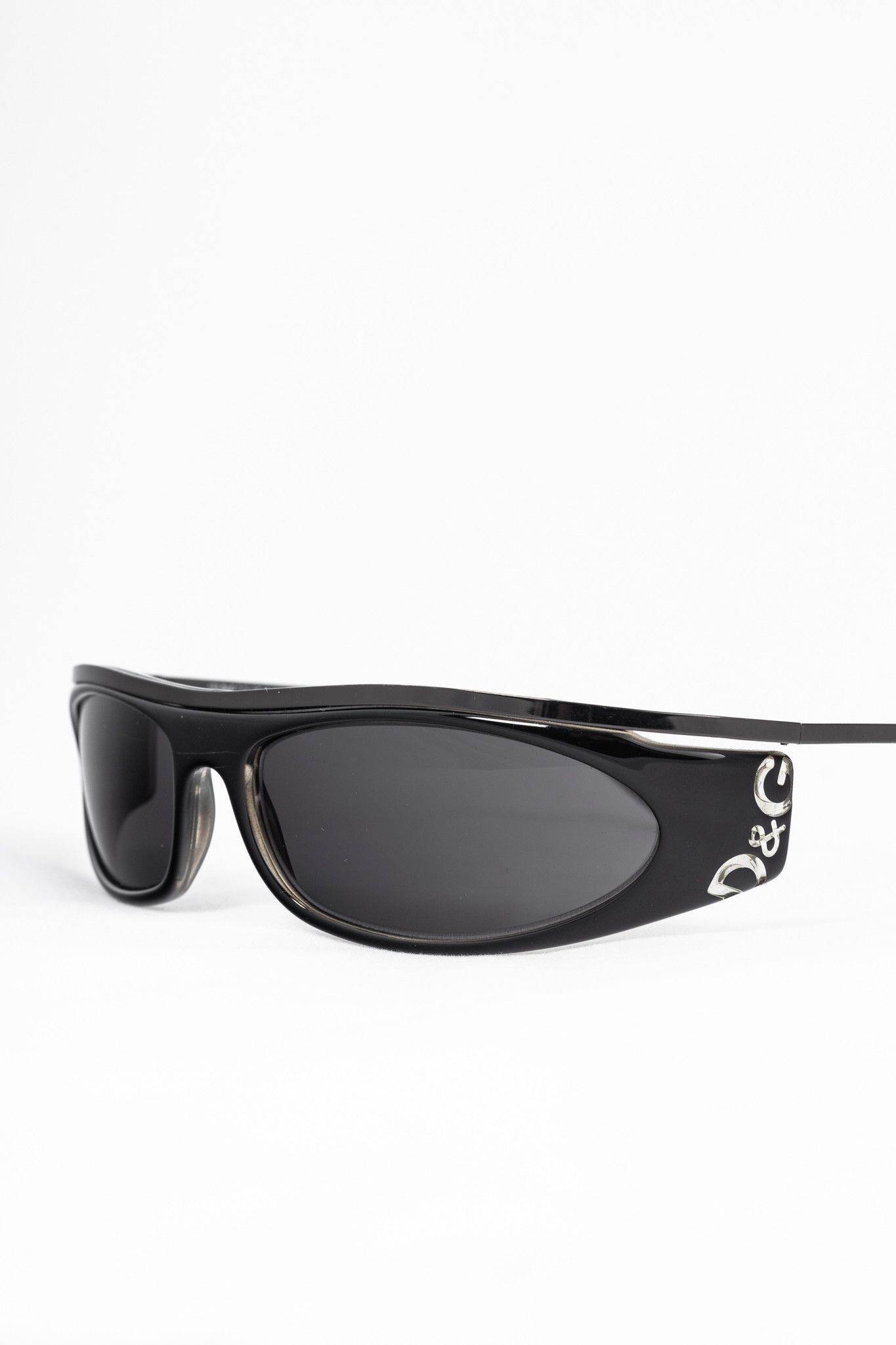Dolce & Gabbana D&G Dolce & Gabbana Acetate Logo-Temple Wrap Sunglasses Size ONE SIZE - 5 Thumbnail