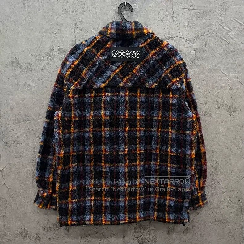 Loewe Loewe Fleece pocket tartan jacket Size M / US 6-8 / IT 42-44 - 2 Thumbnail