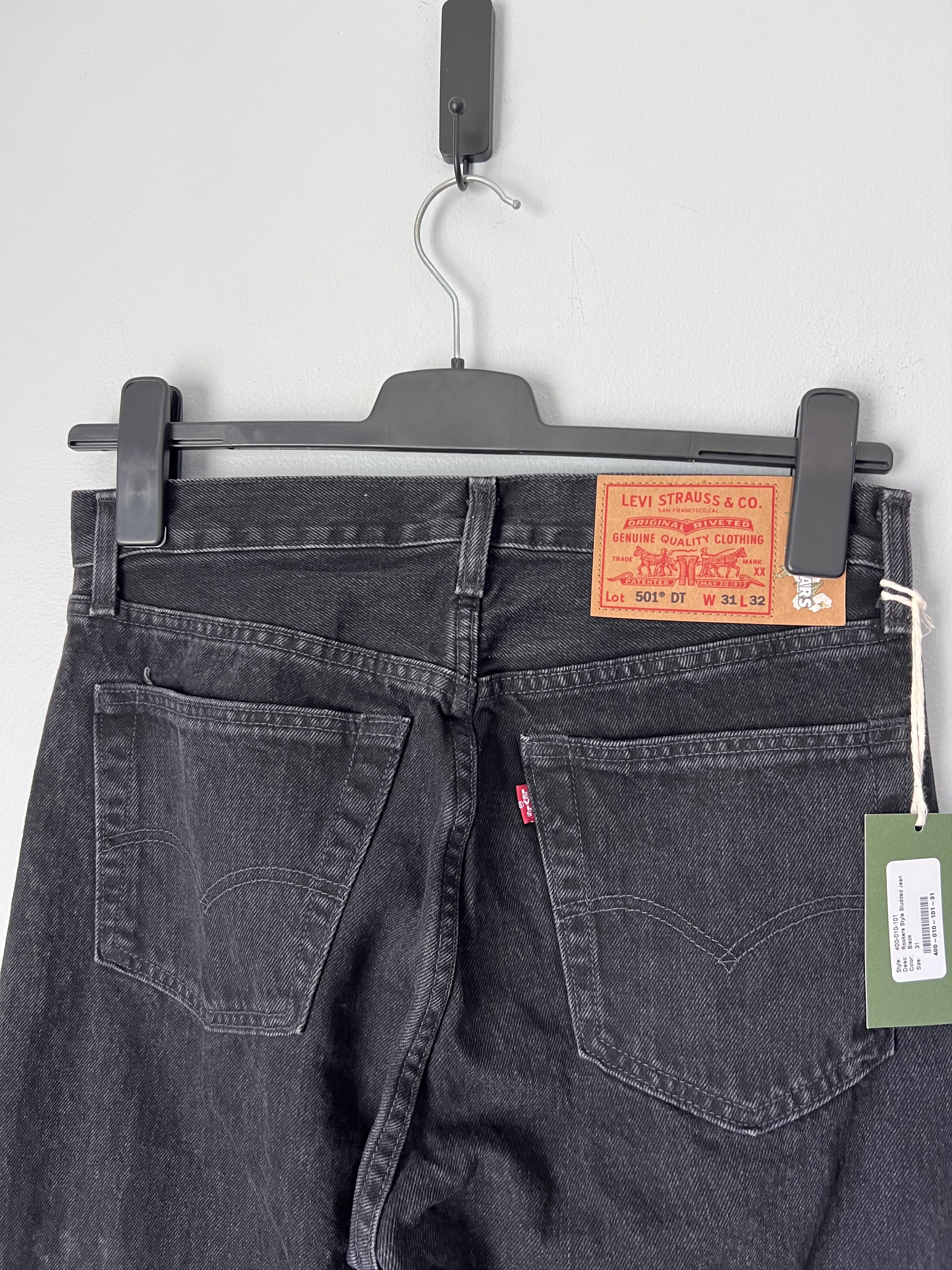 DENIM TEARS × Levi's Denim Tears Levi's Rockers Style Studded Jeans in Black Size US 31 - 7 Thumbnail