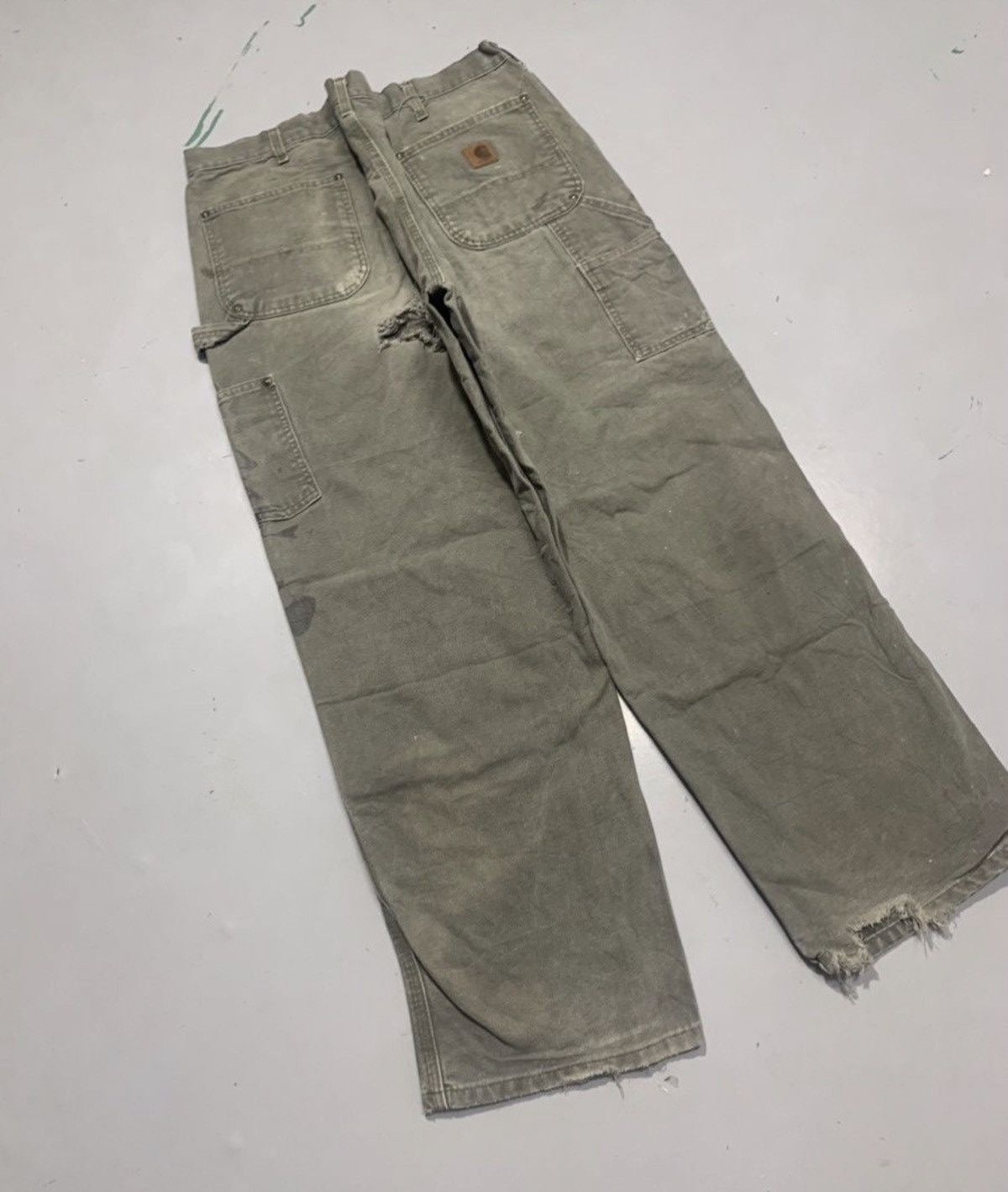 Carhartt Vintage carhartt b136 moss double knee denim Size US 38 / EU 54 - 2 Thumbnail