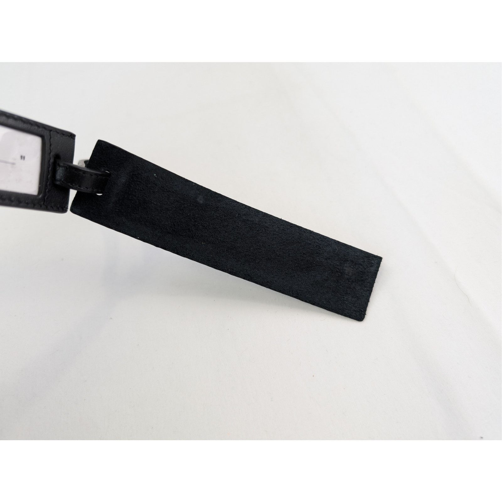 Off-White o1rshd1 Size: OS / Leather Luggage Tag in Black Size ONE SIZE - 8 Thumbnail