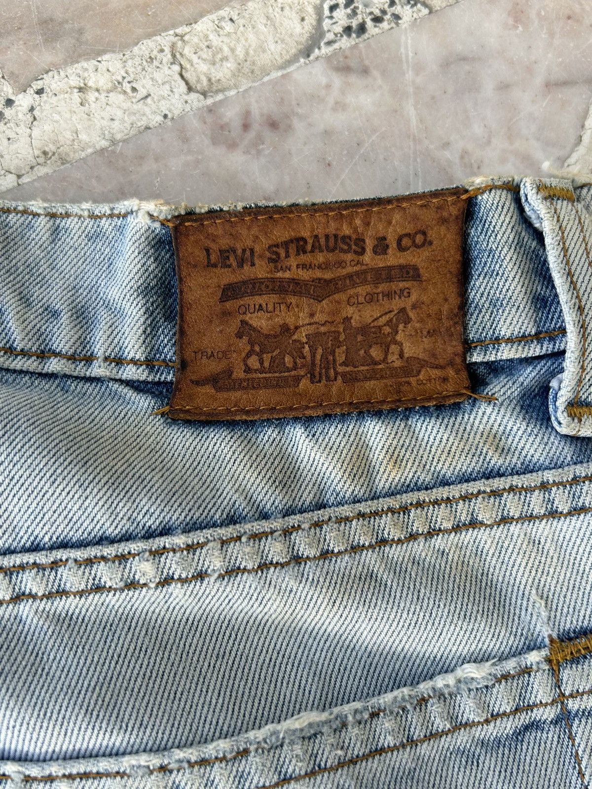 Levi's Levis Japan 501 Ripped Vintage Denim Size US 31 - 16 Thumbnail