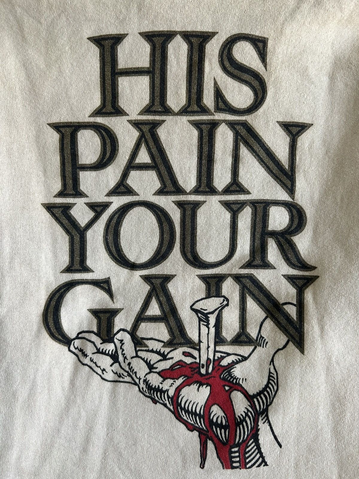 Vintage Vintage 90s Jesus Sweatshirt Lords Gym Living Epistles Rare Size US L / EU 52-54 / 3 - 6 Thumbnail