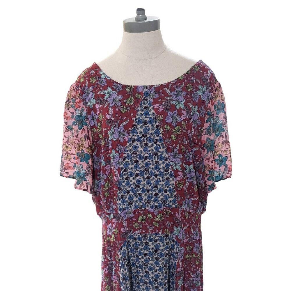 Designer CT1782 Johnny Was-Jade Collection NWOT Floral Lined Dress XL Size XL / US 12-14 / IT 48-50 - 2 Thumbnail