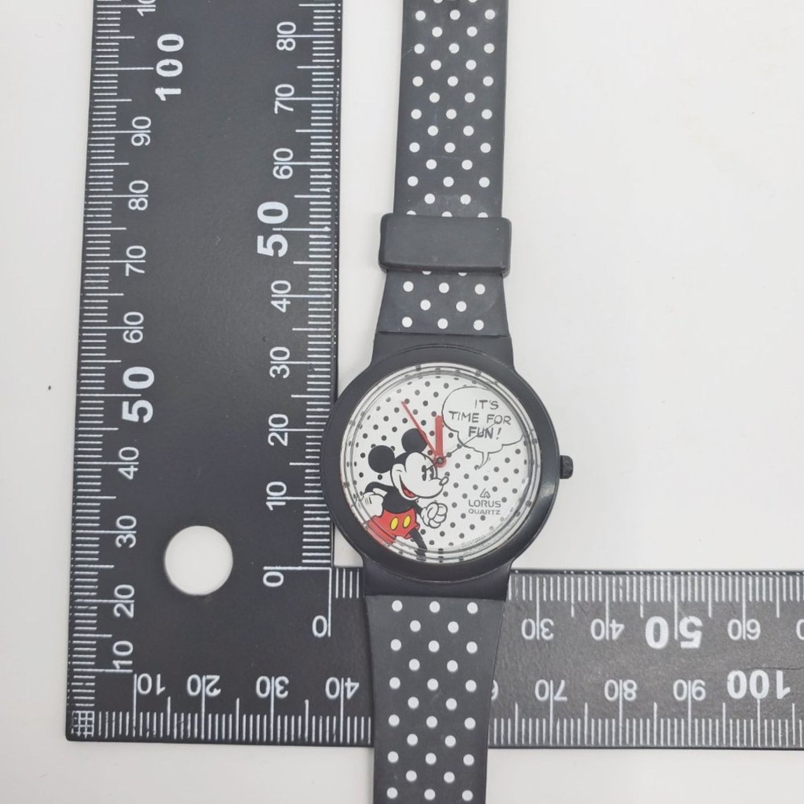Disney Disney X Lorus Mickey Black & White Polka dot VTG Watch Size ONE SIZE - 12 Thumbnail