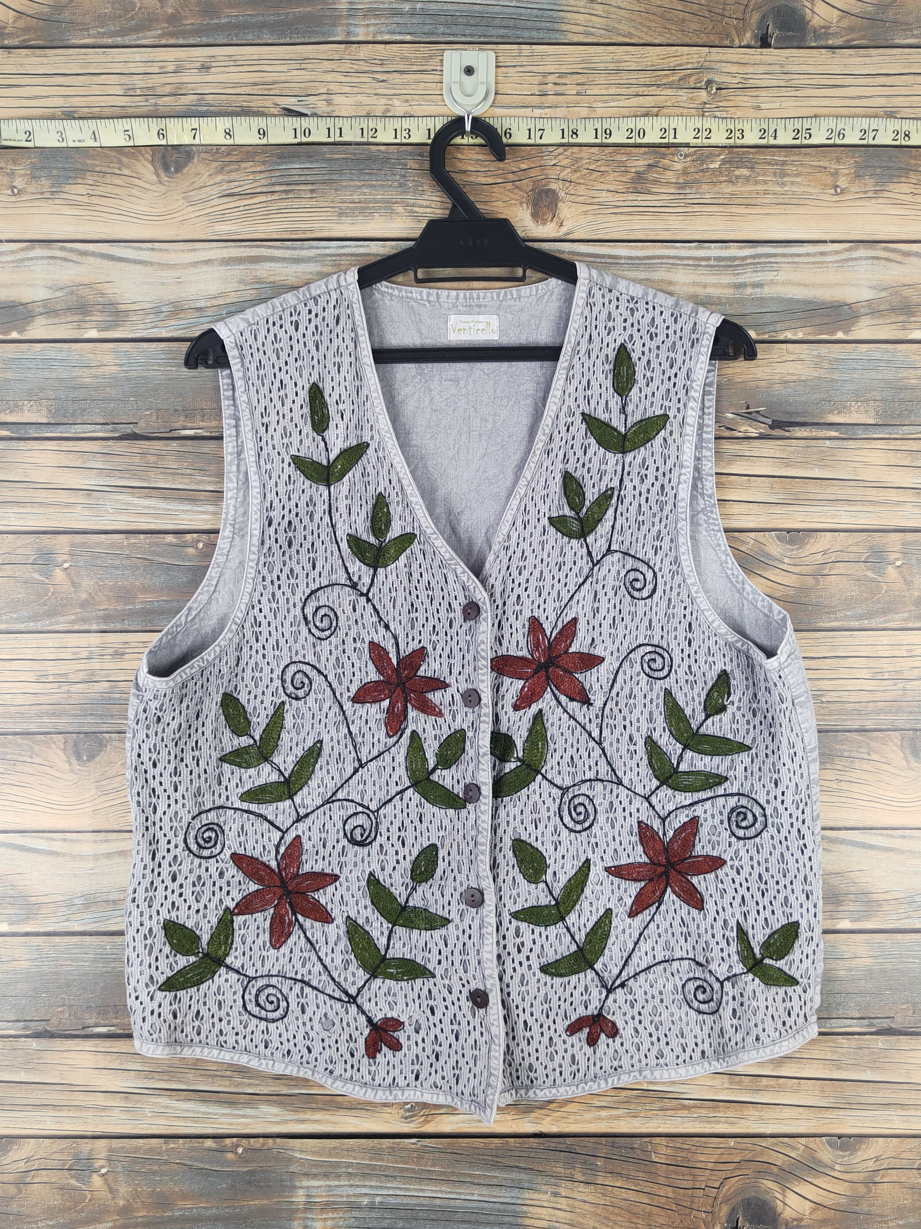 Japanese Brand Venticello Gray vintage japan Vests #1680 Size M / US 6-8 / IT 42-44 - 1 Thumbnail