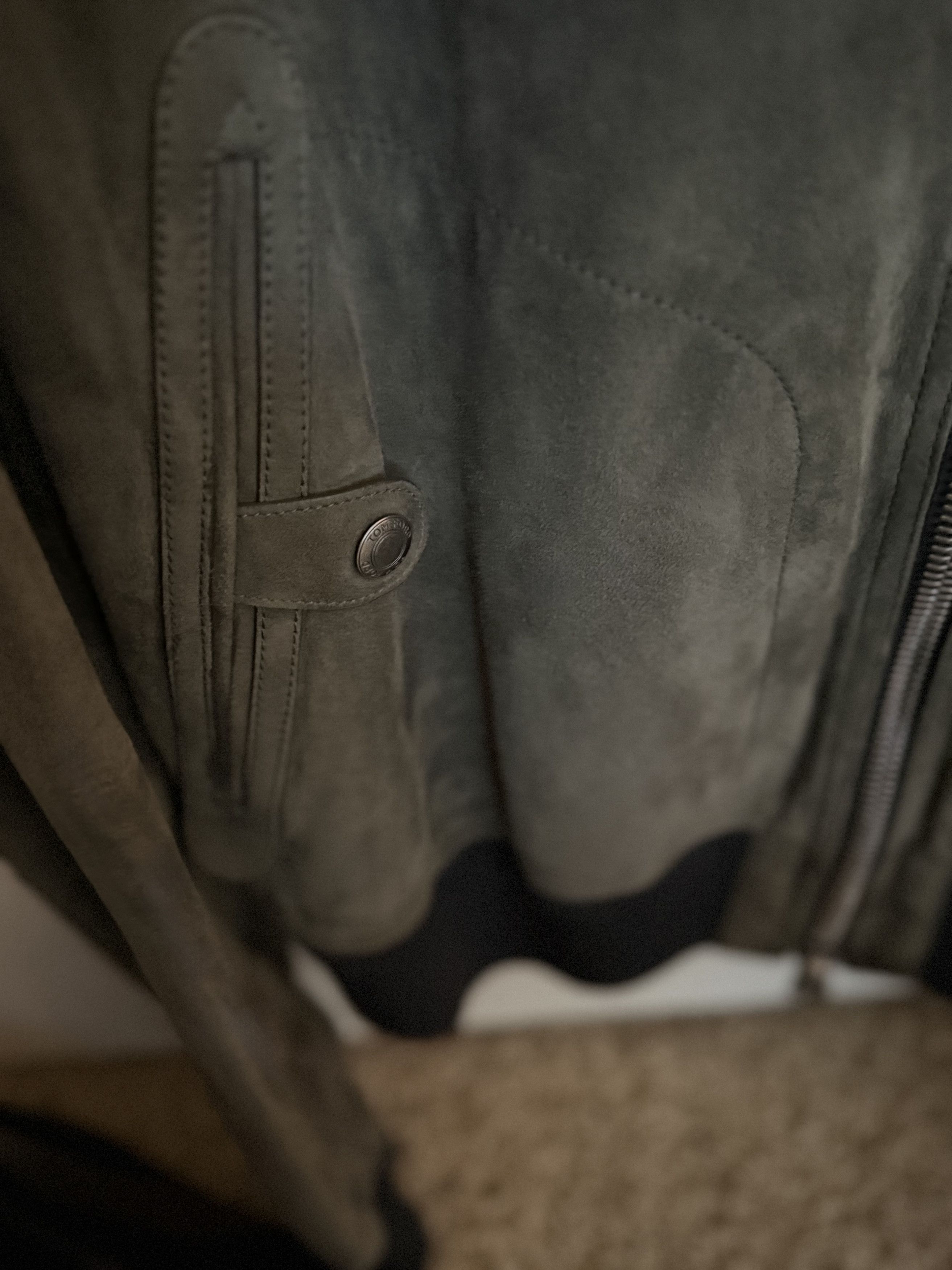Tom Ford Coveted Rare $6,300 w/tax TOM FORD Green Suede Jacket Size US L / EU 52-54 / 3 - 9 Thumbnail