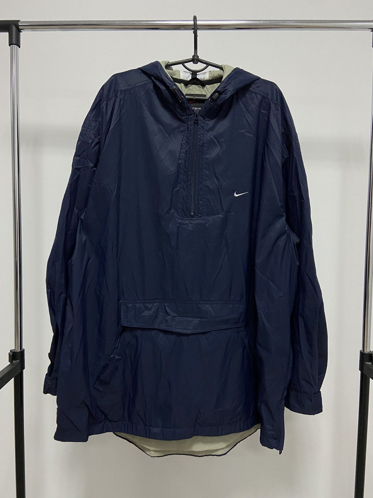 Nike × Vintage Nike Anorak Vintage Jacket Big Logo Small Swoosh Size US XXL / EU 58 / 5 - 1 Thumbnail