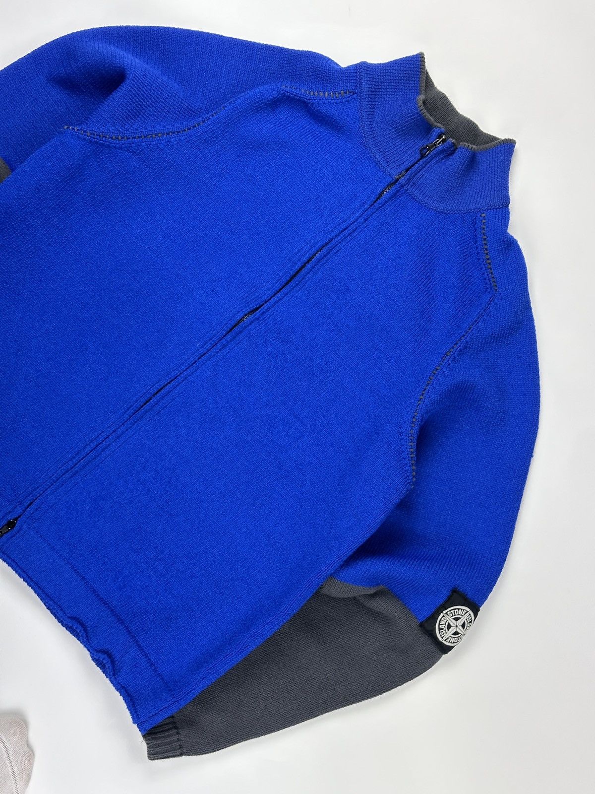 Stone Island Stone Island Vintage Blue & Grey Sweater Size US L / EU 52-54 / 3 - 2 Thumbnail