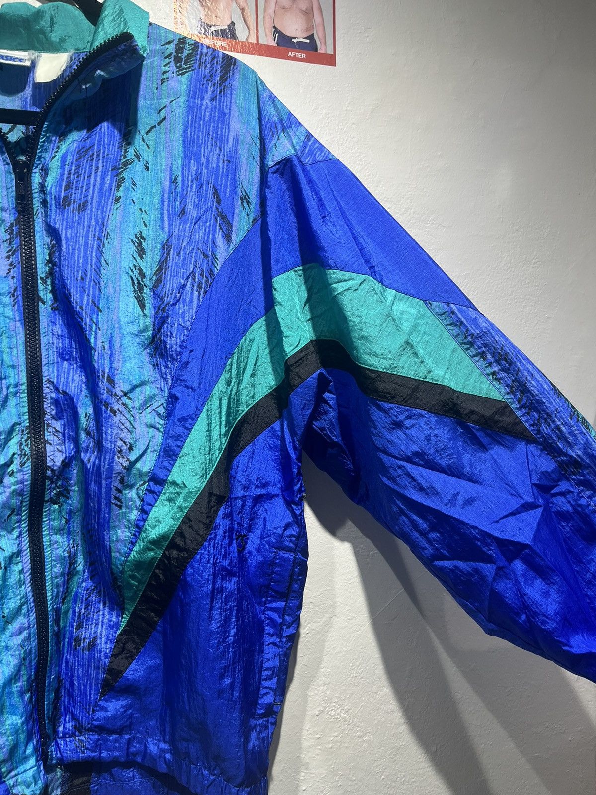 Asics × Vintage Vintage Asics Windbreaker Size US L / EU 52-54 / 3 - 7 Thumbnail
