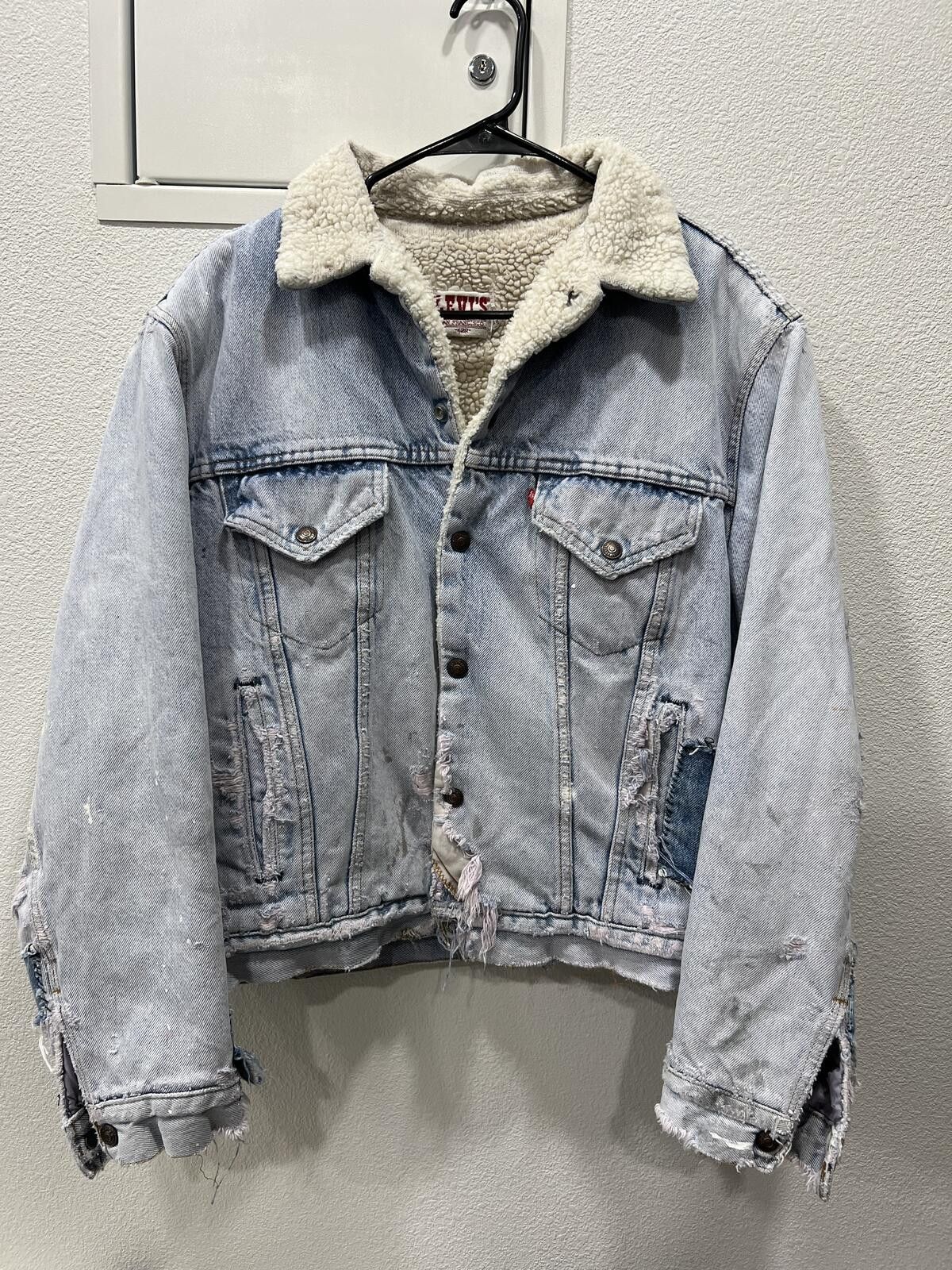 Other 80s Levis Sherpa Lined Type 3 Jacket Original Repair Size US M / EU 48-50 / 2 - 1 Thumbnail