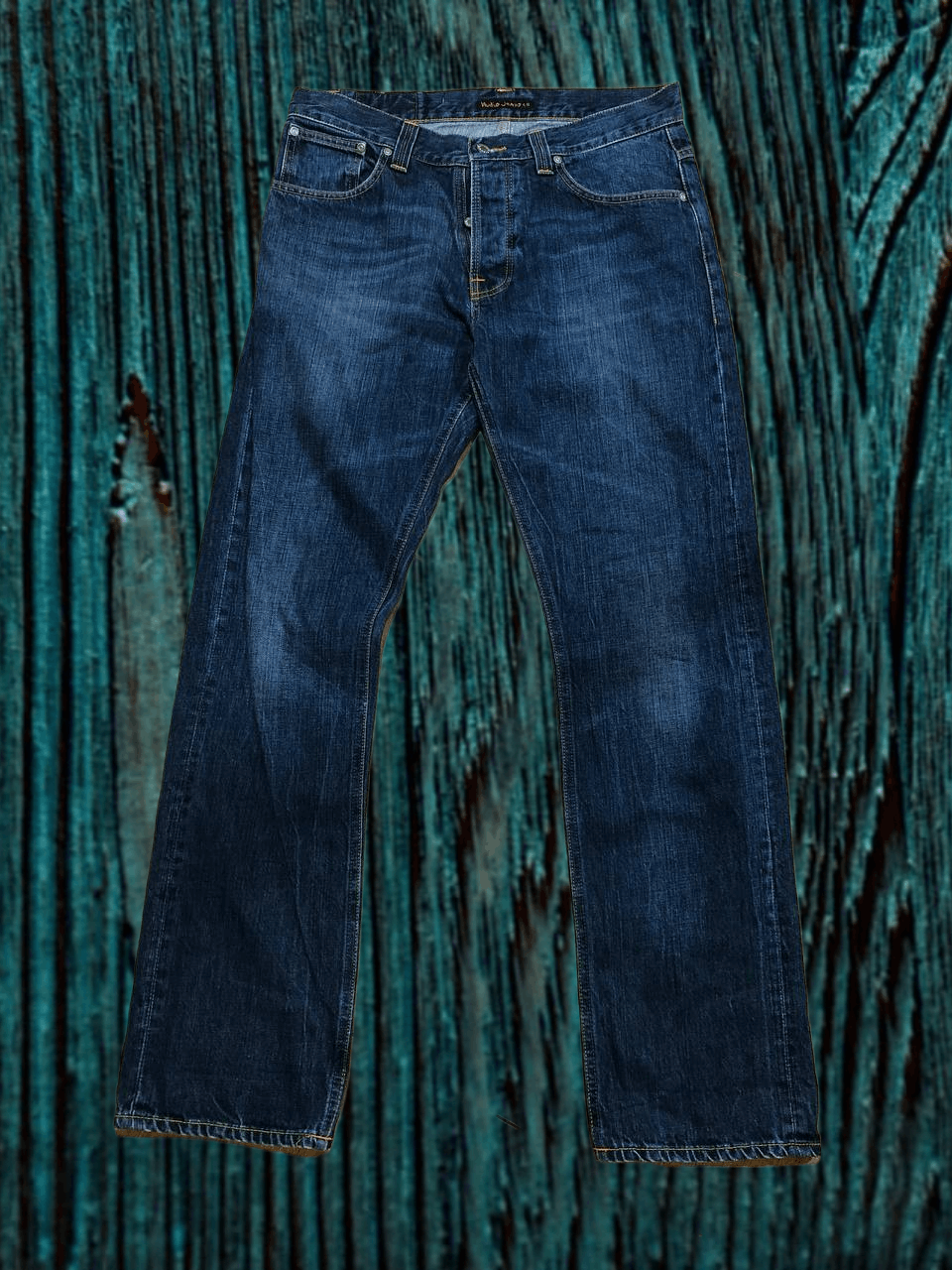 Nudie Jeans Vintage Nudie Jeans Men's Distressed Button Fly Dark Size US 33 - 1 Thumbnail