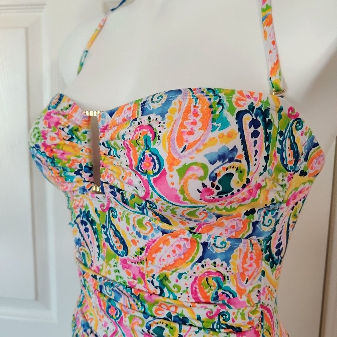 Lauren Ralph Lauren Lauren Ralph Lauren paisley bandeau swimsuit sz 4 Size ONE SIZE - 7 Thumbnail
