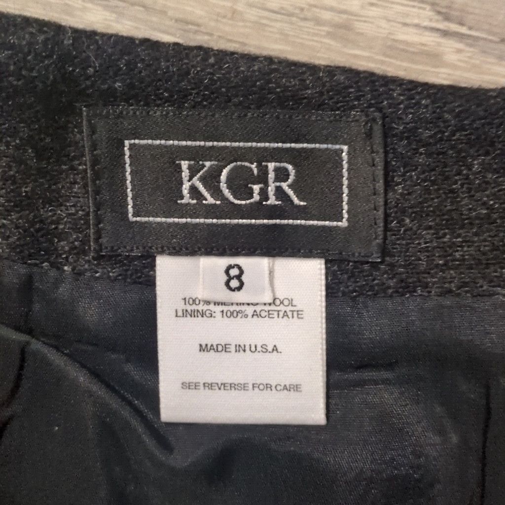 Other KGR Coal Merino Wool Pencil Skirt Size 8 Size 30" / US 8 / IT 44 - 3 Thumbnail