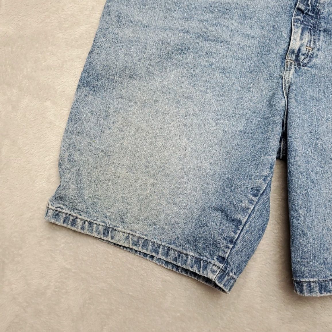 Wrangler Wrangler Shorts Men 42 Blue Denim Carpenter Loops Cargo Pocket Cotton Retro Y2K Denim Casual Mens Size US 42 / EU 58 - 3 Thumbnail
