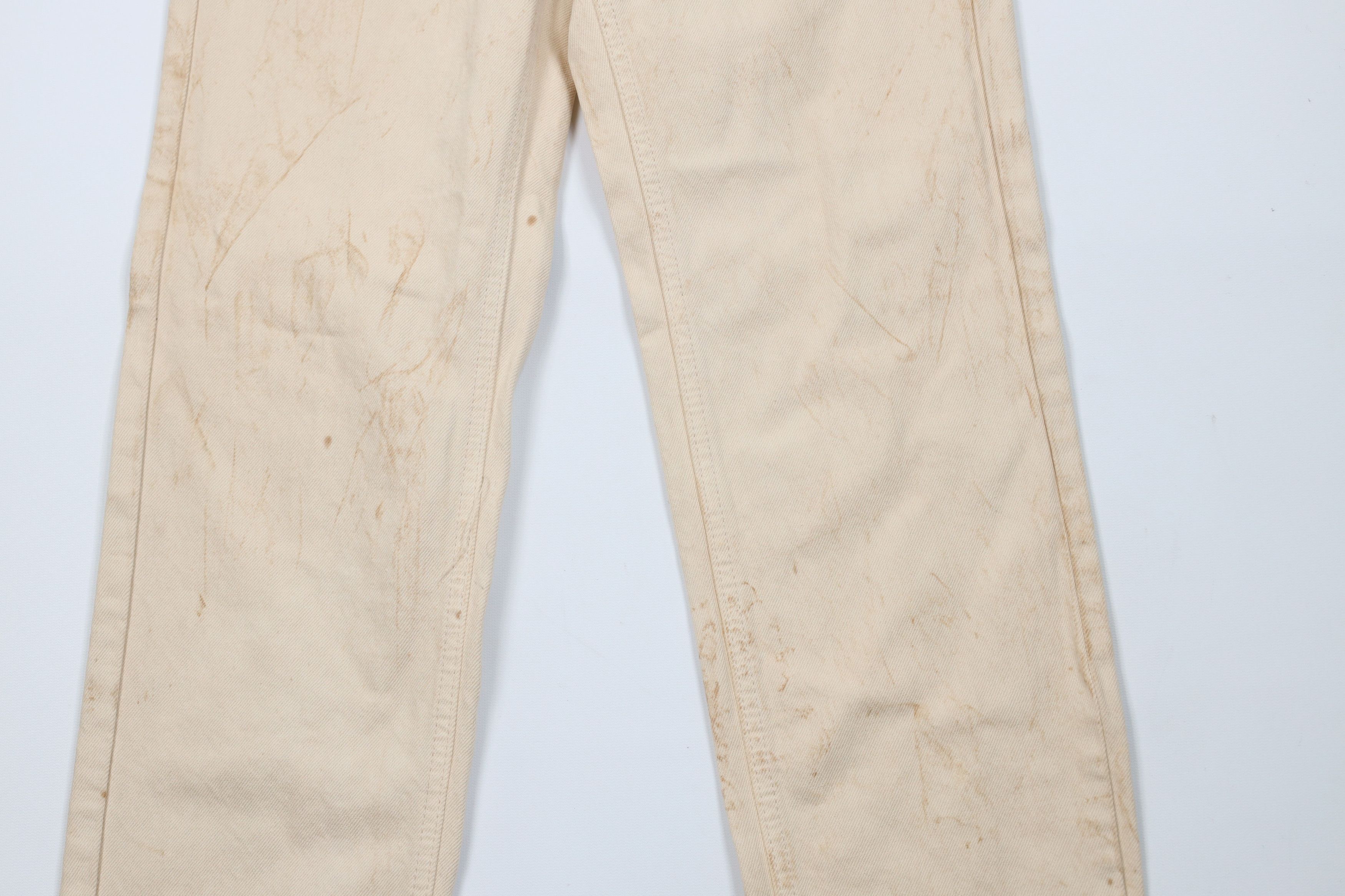 Calvin Klein × Vintage Deadstock Vintage 80s 90s Calvin Klein Jeans Beige USA Size 28" / US 6 / IT 42 - 3 Thumbnail