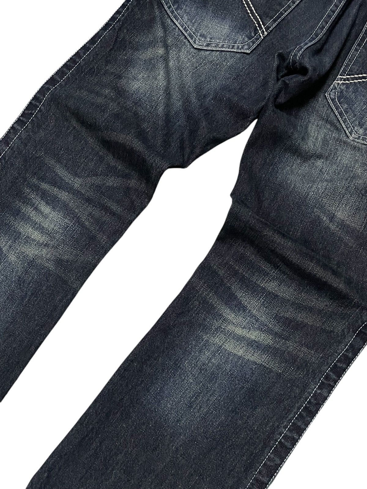If Six Was Nine × Le Grande Bleu (L.G.B.) × semanticdesign Semantic Design Japan Multi Zipper Slant Pocket Flared Jeans Size US 30 / EU 46 - 12 Thumbnail