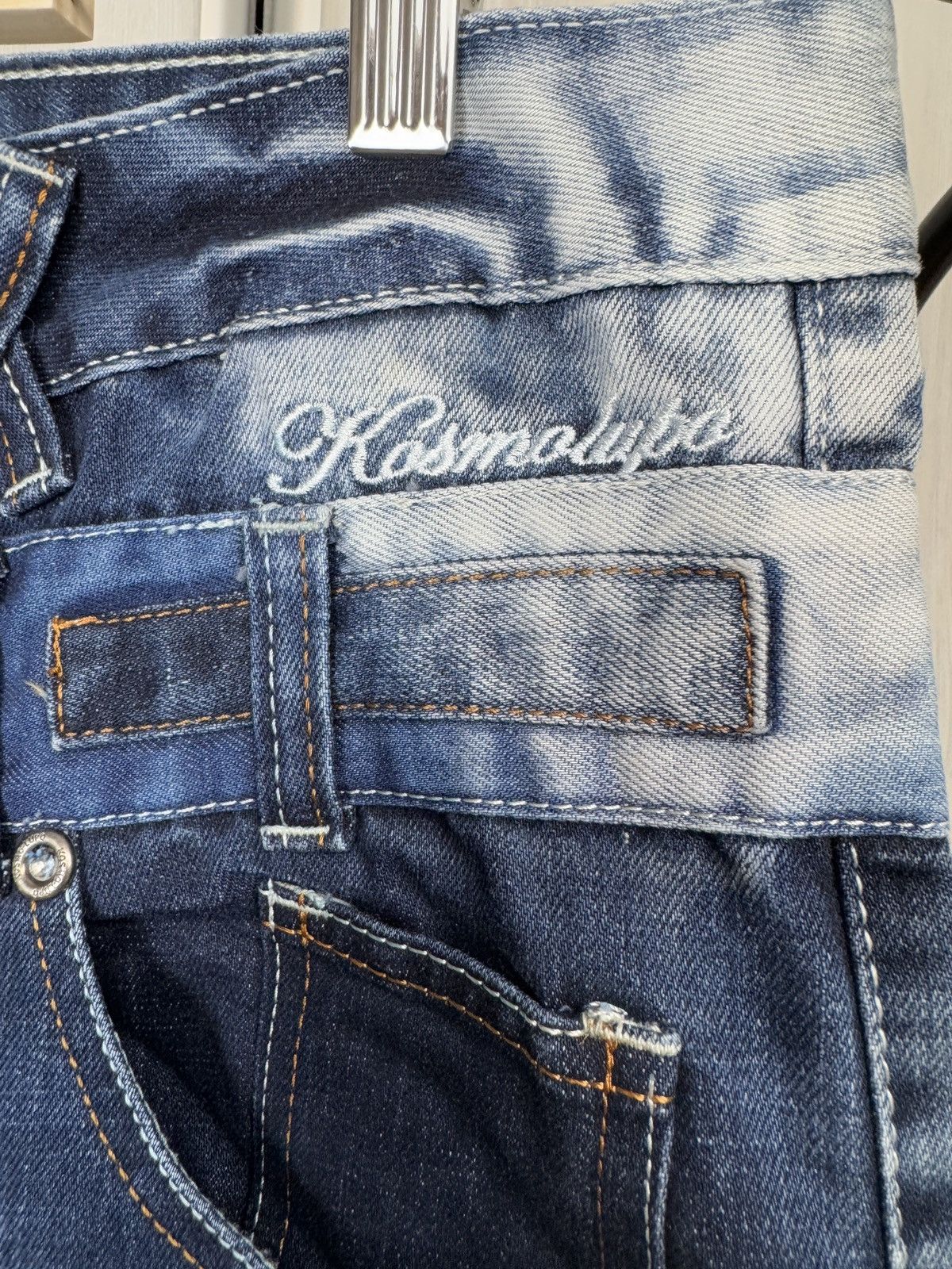 Japanese Brand Kosmo Lupo avant garde blue faded multipocket jeans denim Size US 33 - 8 Thumbnail
