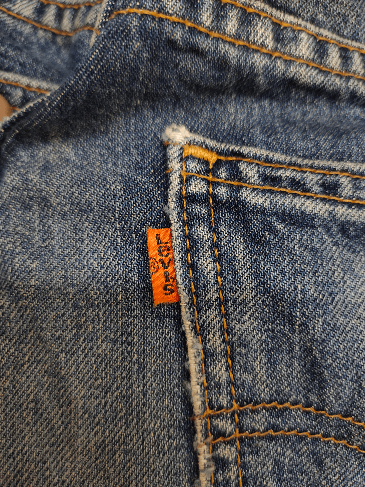 Levi's Vintage Levis 612 Orange Tab Distress Faded Wash Jeans Size US 33 - 17 Thumbnail