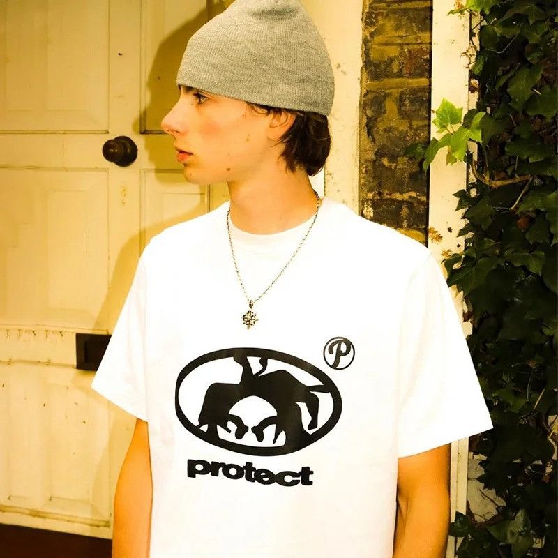 Vintage Oversized Graphic Tee 100% Cotton Y2K Style Size US XL / EU 56 / 4 - 1 Thumbnail