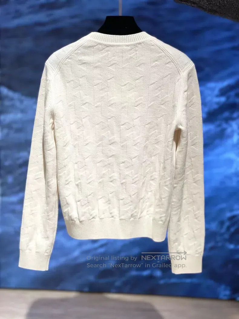 Hermes Hermes Wool Long Sleeve Turtleneck Sweater White Size S / US 4 / IT 40 - 2 Thumbnail