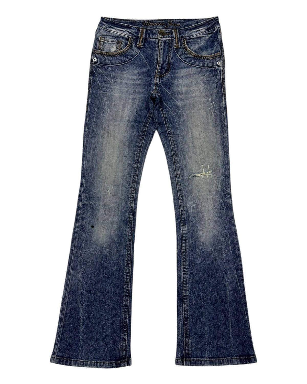 14th Addiction × If Six Was Nine FLARE💥90s Style Bootcut Denim Ultimax Jeans Flared Size US 29 - 7 Thumbnail