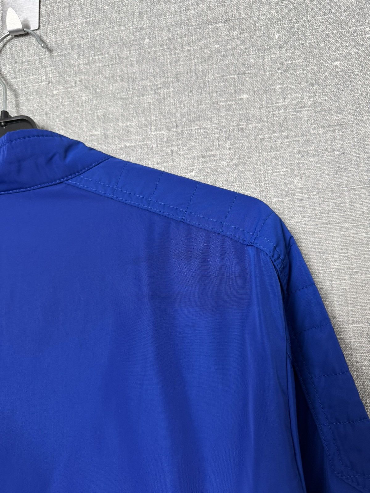 Diesel Diesel Blue Nylon Bomber Jacket Men’s Size M with Logo Patch Size US M / EU 48-50 / 2 - 14 Thumbnail