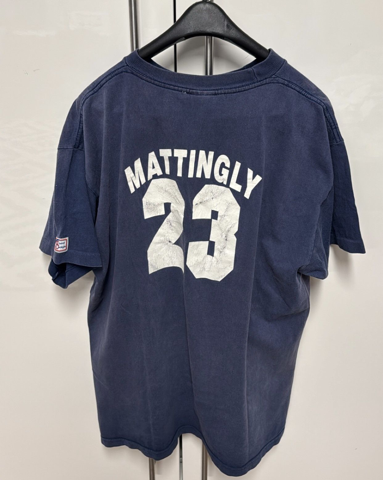 Vintage Vintage NY Yankees T-Shirt Mattingly 23 XL Faded Blue Size US XL / EU 56 / 4 - 2 Thumbnail