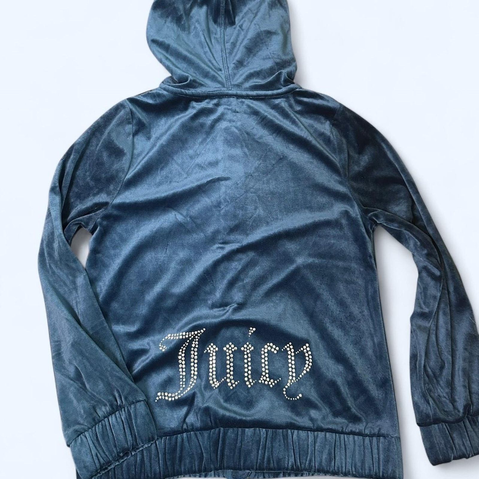 Juicy Couture Juicy couture blue velour hoodie Size S / US 4 / IT 40 - 2 Thumbnail