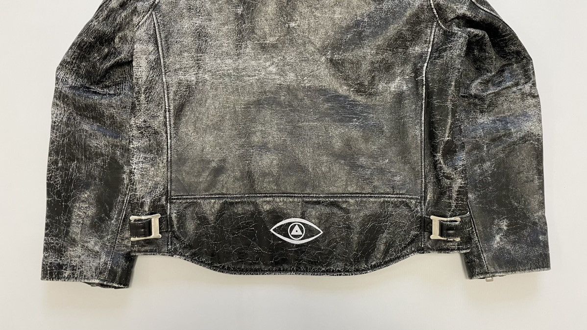 Undercover Shearling Collar Cracked Leather Jacket Size US M / EU 48-50 / 2 - 19 Thumbnail