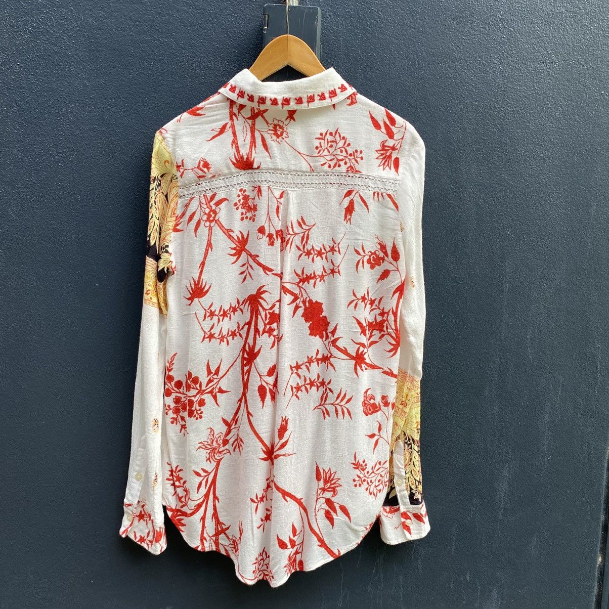 Desigual Desigual Floral Bohemian Long-Sleeve Shirt Size M / US 6-8 / IT 42-44 - 18 Thumbnail