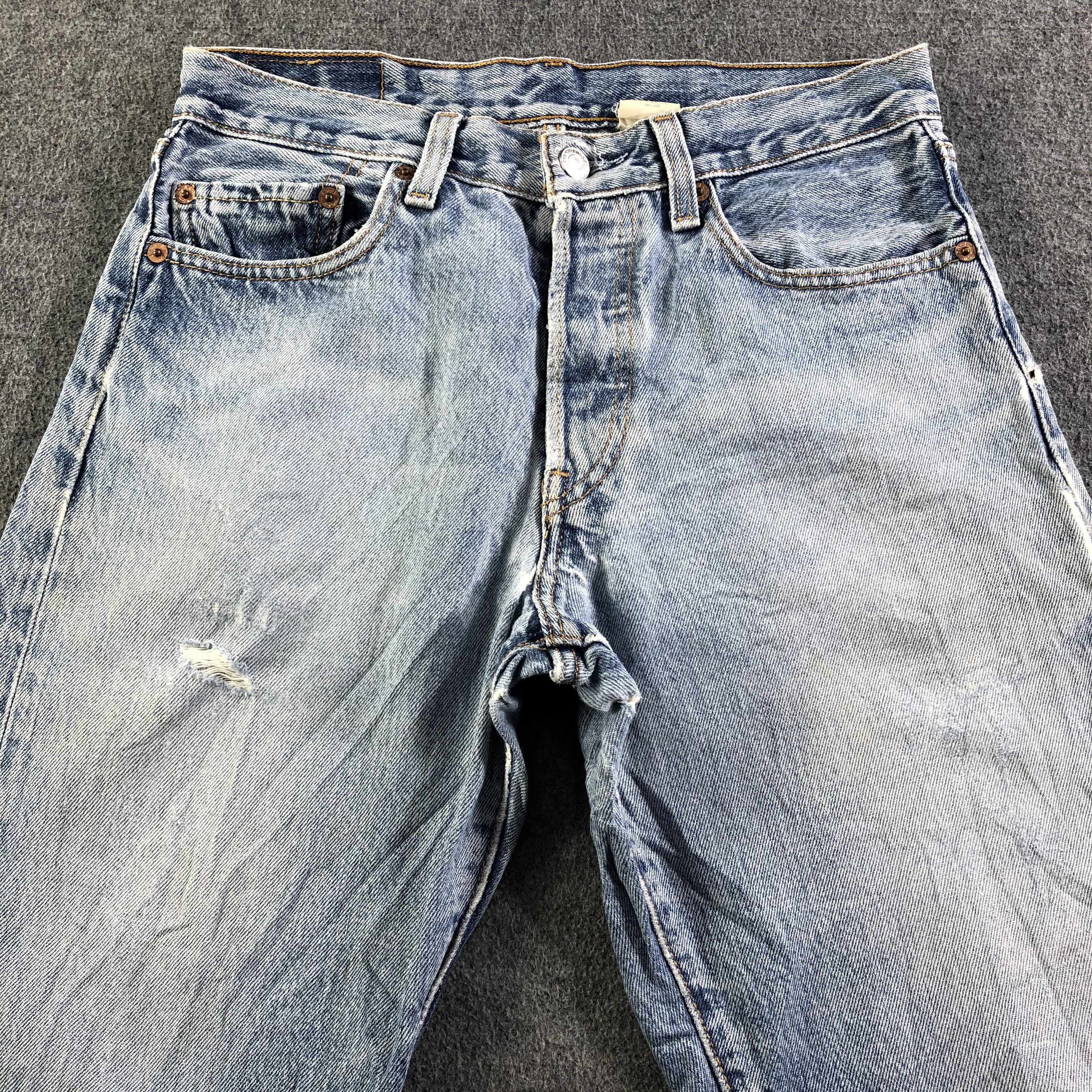 Levi's Vintage Blue Wash Levis 501 Jeans-J3730 Size US 29 - 3 Thumbnail