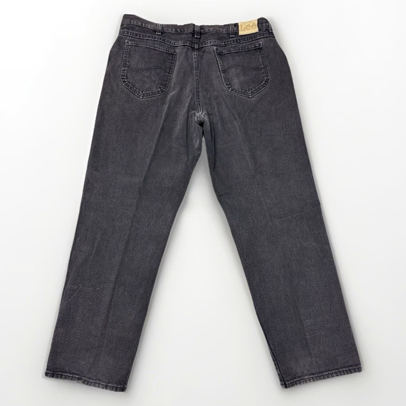 Lee VINTAGE Lee Jeans Baggy Mens 36x30 Relaxed Straight Faded Black Made In USA 90s Size US 36 / EU 52 - 3 Thumbnail