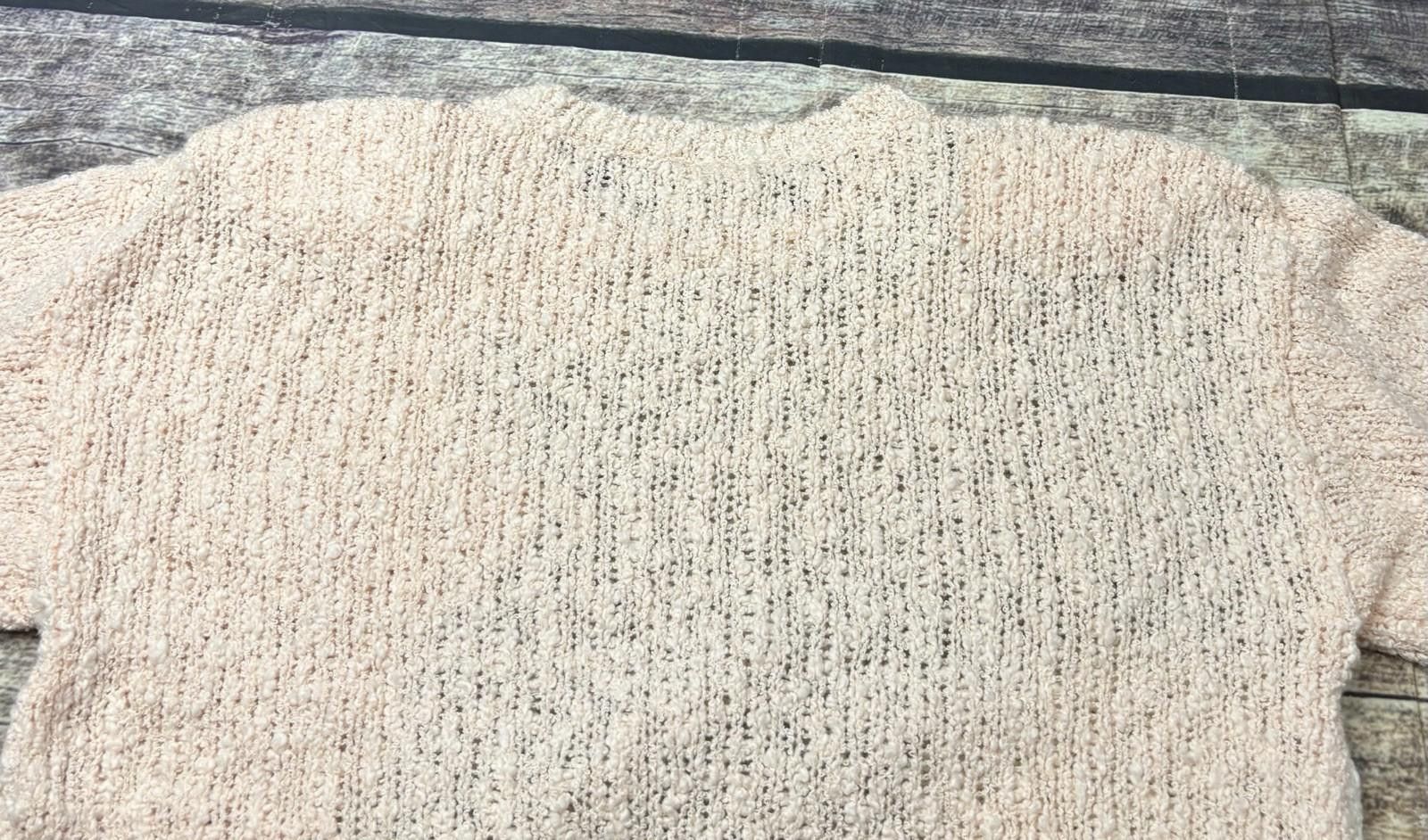 Other Beldoch Popper Sweater Womens L Knit Lace Grannycore Pink Size L / US 10 / IT 46 - 7 Thumbnail