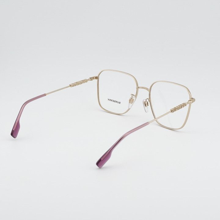 Burberry Burberry BE1382D 1357 Eyeglasses Gold / Purple 55mm Square Size ONE SIZE - 6 Thumbnail