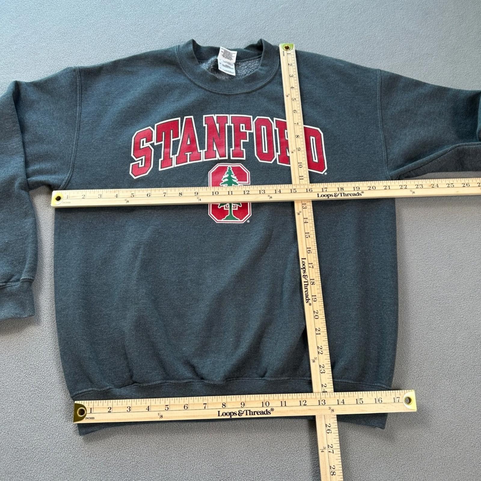 Gildan Stanford Sweatshirt Cardinal Men's Medium Gray Crewneck Size US M / EU 48-50 / 2 - 3 Thumbnail