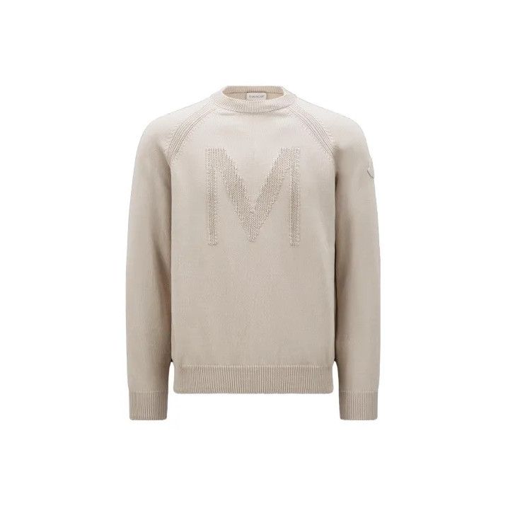 Moncler Moncler SS23 Letter Knit Crew Neck Pullover Sweater Size US XXL / EU 58 / 5 - 1 Thumbnail