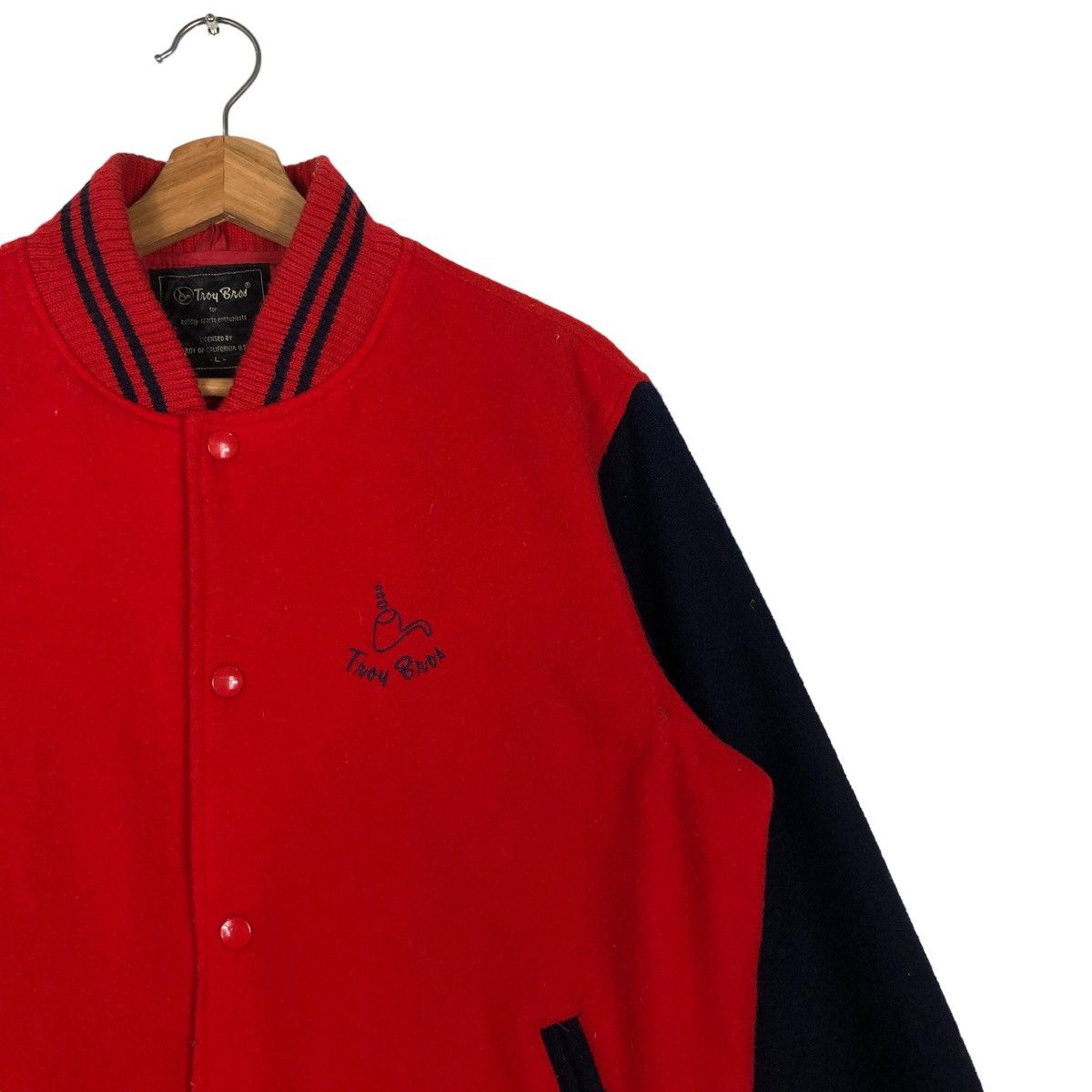 Japanese Brand 🔥90’s Vintage Varsity Jacket Troy Bros Japan Made Size US L / EU 52-54 / 3 - 5 Thumbnail