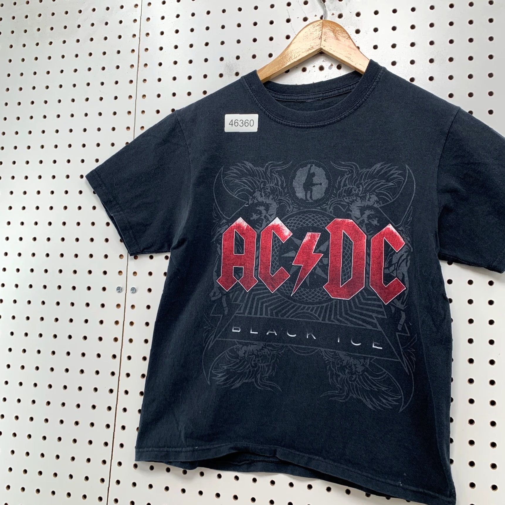 Vintage VINTAGE ACDC Black Ice Shirt Womens Medium Faded Black Rock Music Band Tee Punk Shirt Womens M Black Rock Music Band Tee Punk Size M / US 6-8 / IT 42-44 - 4 Thumbnail