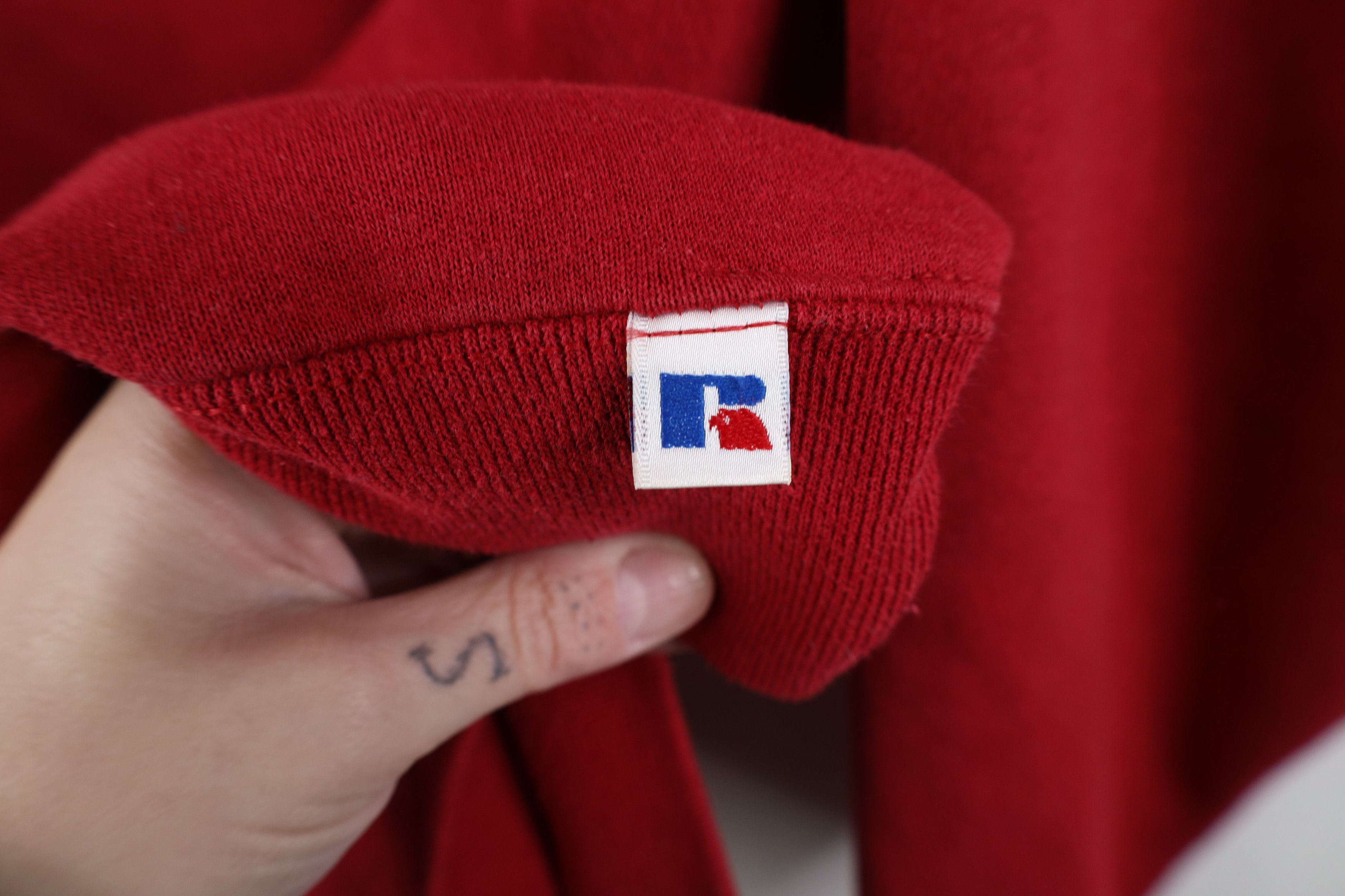 Russell Athletic Vintage 90s Russell Athletic Crewneck Sweatshirt USA Red Size US L / EU 52-54 / 3 - 4 Thumbnail