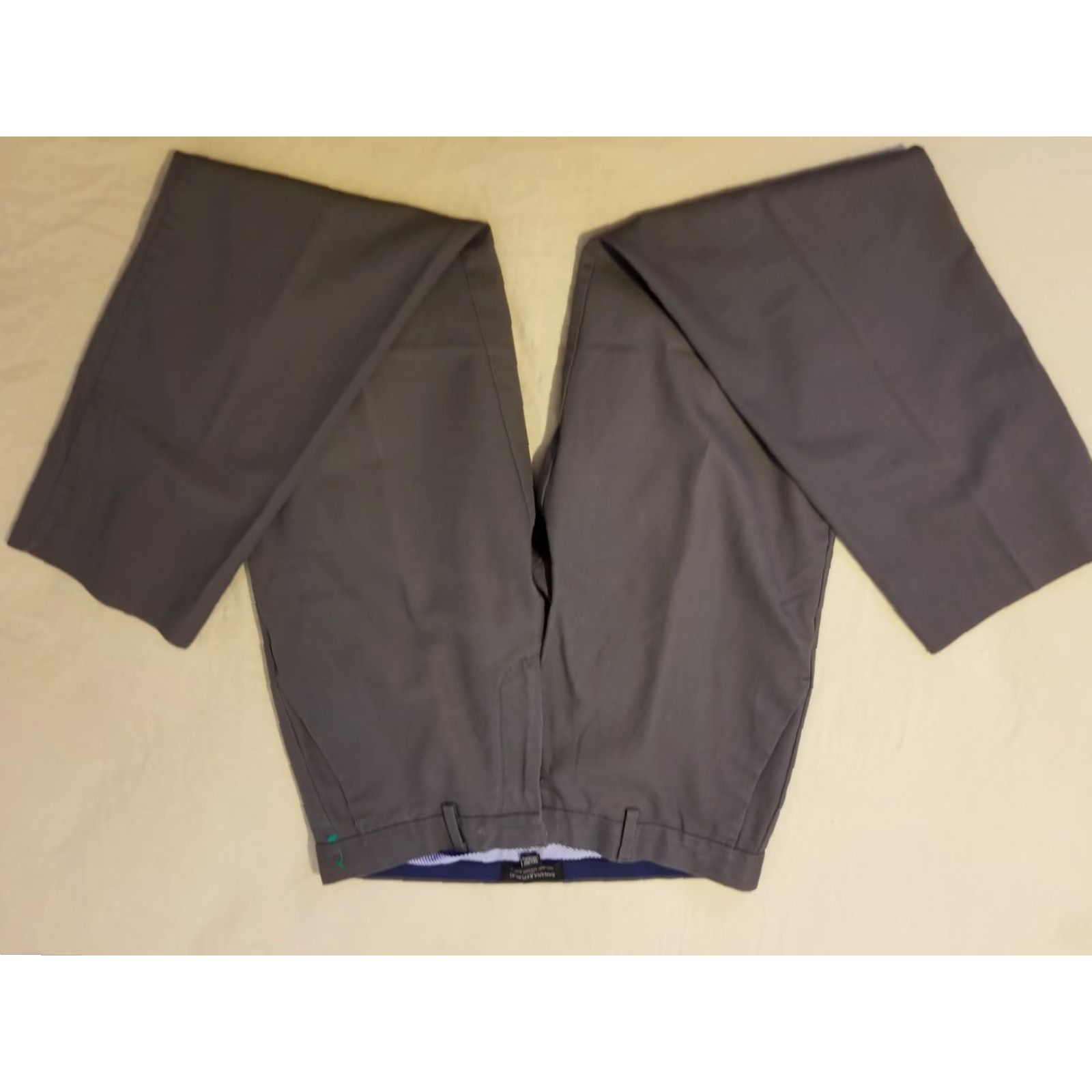 Banana Republic Banana Republic Pants Mens Chino Dress Flat Front Khaki Gray 31x30 31x29 Regular Straight Pockets Slant Pocket Cotton Button Size US 31 - 2 Thumbnail