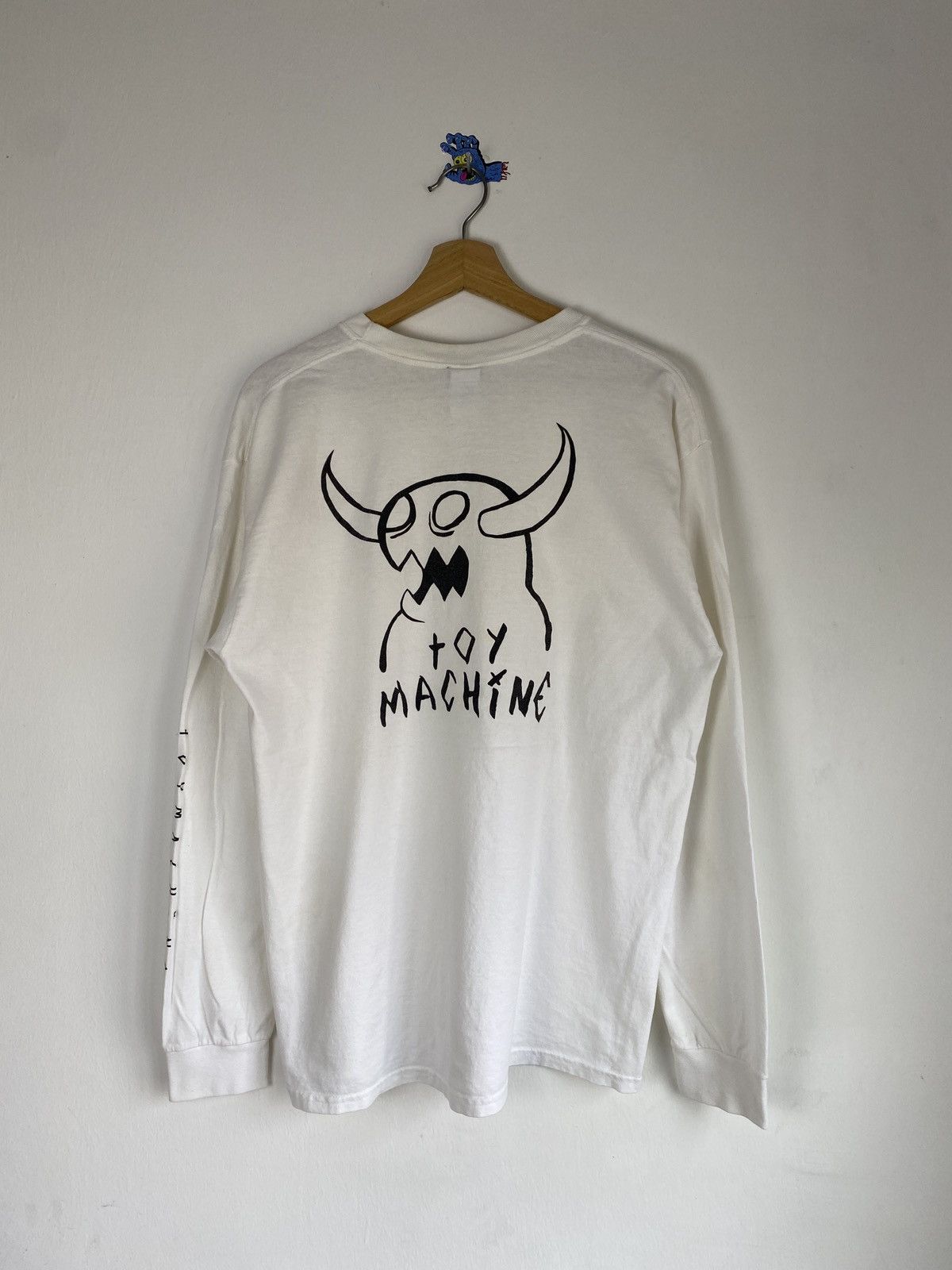 image of Girl Skateboards x Shortys Skateboards Og Toy Machine Skateboard Tee in White, Men's (Size Large)