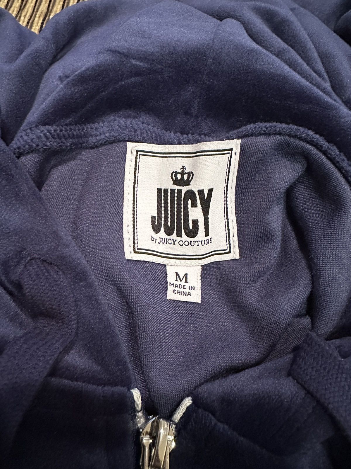 Juicy Couture Juicy By Juicy Couture Zip Hoodie Jacket Sweatshirt Velour Size M / US 6-8 / IT 42-44 - 6 Thumbnail